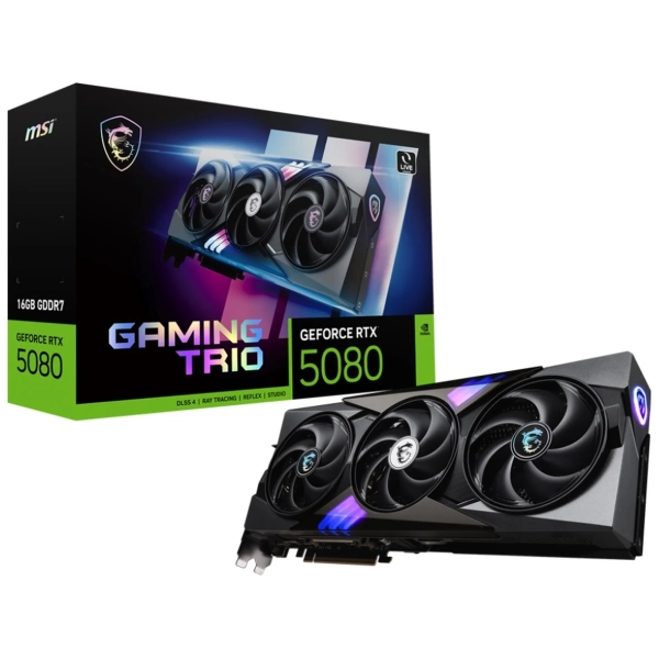 Купити Відеокарта MSI Nvidia GeForce RTX 5080 16G GAMING TRIO (G5080-16GT) - фото 7