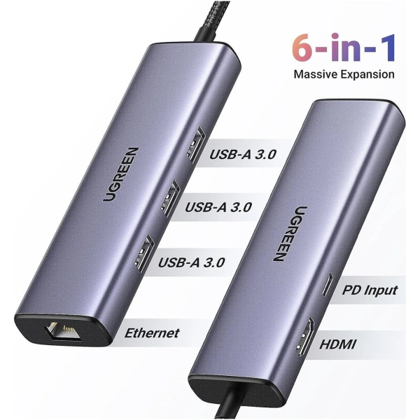 Купити Хаб UGREEN CM512 (UGR-15598_) - фото 5