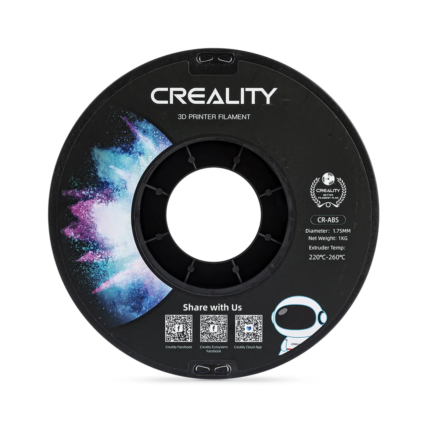 Купить ABS Filament (пластик) для 3D принтера CREALITY 1кг, 1.75мм, белый - фото 3