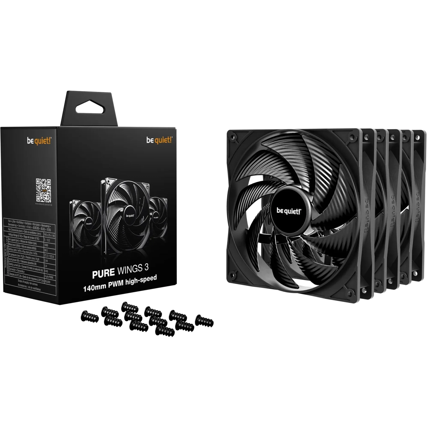 Купить Вентилятор be quiet! Silent Wings 3 140mm PWM high-speed 3-Pack (BL138) - фото 3