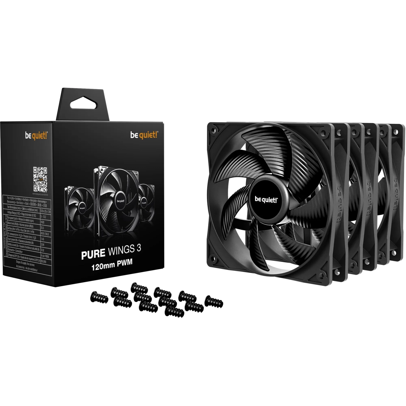 Купить Вентилятор be quiet! PURE WINGS 3 120mm PWM 3-Pack (BL141) - фото 3