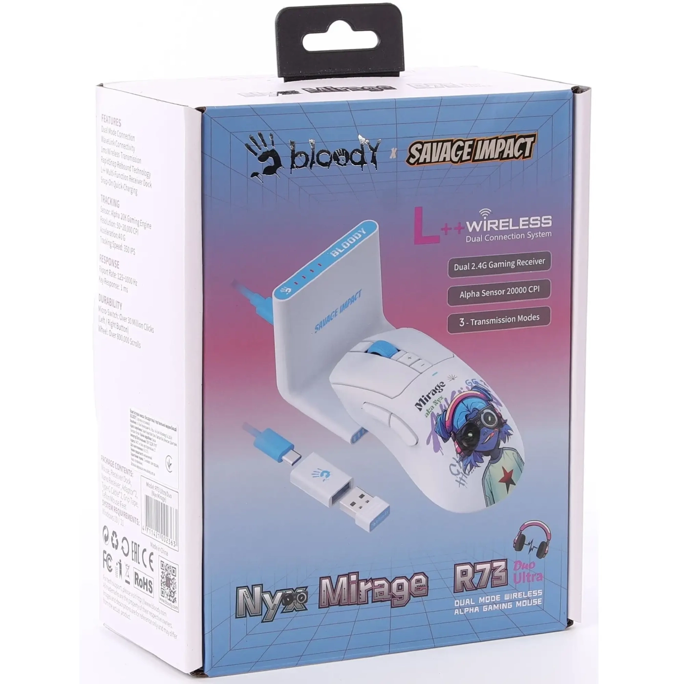 Купить Мышь A4Tech Bloody R73 Ultra Duo (Nyx Mirage) - фото 11