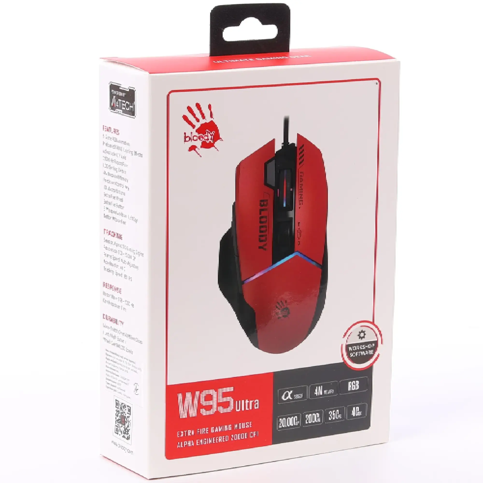 Купить Мышь A4Tech Bloody W95 Ultra (Sports Red) - фото 7