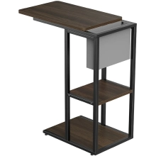 Купити Приставний столик Officepro SD175DW Dark Wood Black - фото 3