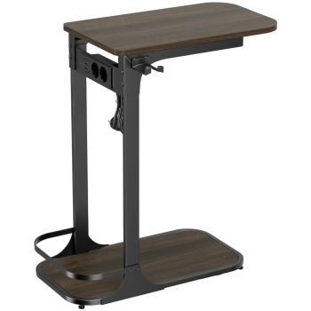 Купити Приставний столик Officepro SD185DW Dark Wood Black - фото 1