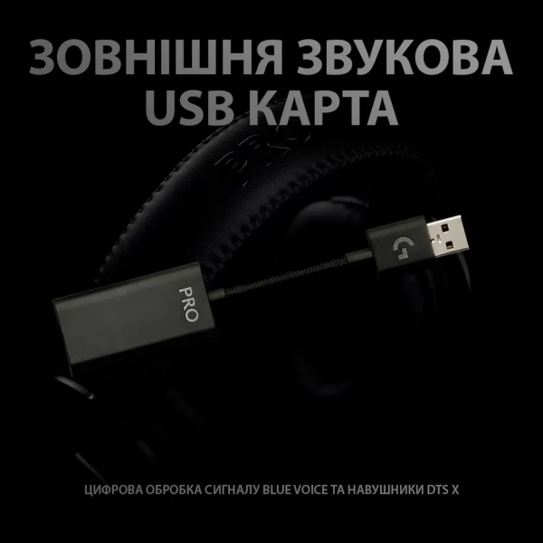 Купити Навушники Logitech G PRO X with Stand Black (991-000358) - фото 9