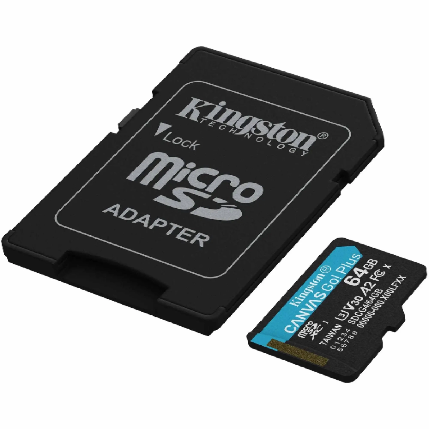 Купить Карта памяти Kingston microSDXC 64GB Canvas Go! Plus G4 Class 10 UHS-I U3 V30 A2 (SDCG4/64GBSP) - фото 2