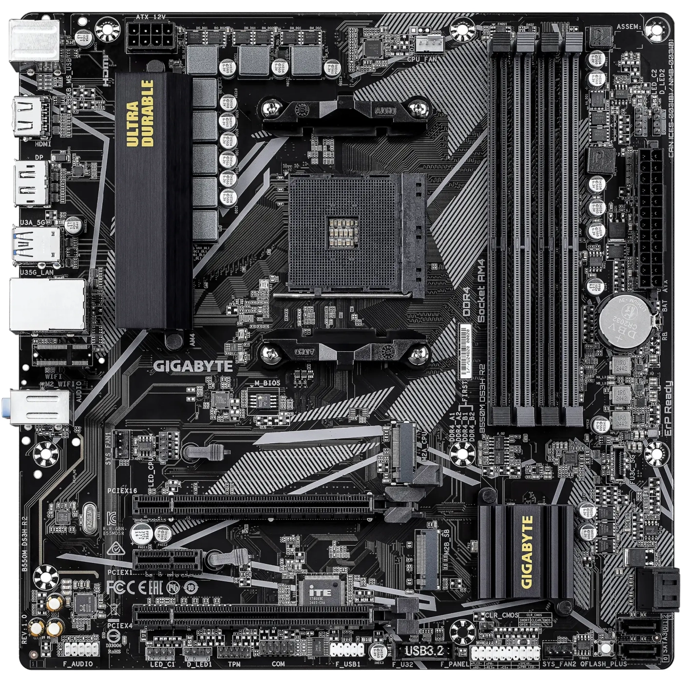 Купити Материнська плата GIGABYTE B550M DS3H R2 - фото 2