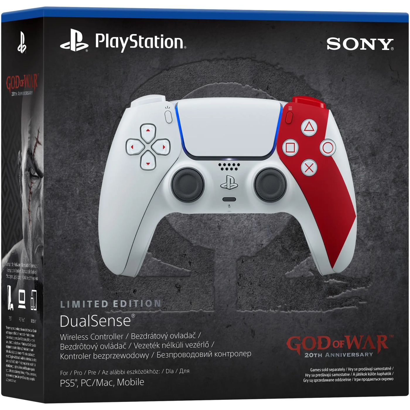 Купить Геймпад Sony PlayStation Dualsense BT God of War 20th Anniversary Limited Edition для PS5/PS5 Pro (1000048626) - фото 4