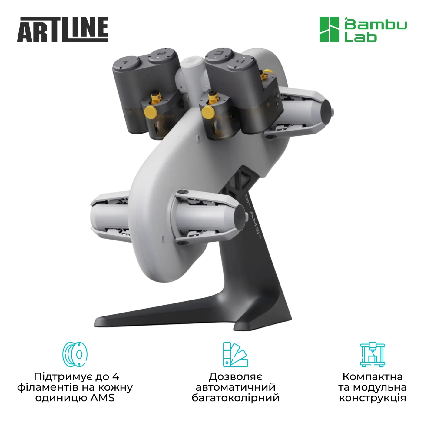 Купить 3D принтер Bambu Lab A1 Mini Combo (PF002-M+SA005-EU) - фото 6