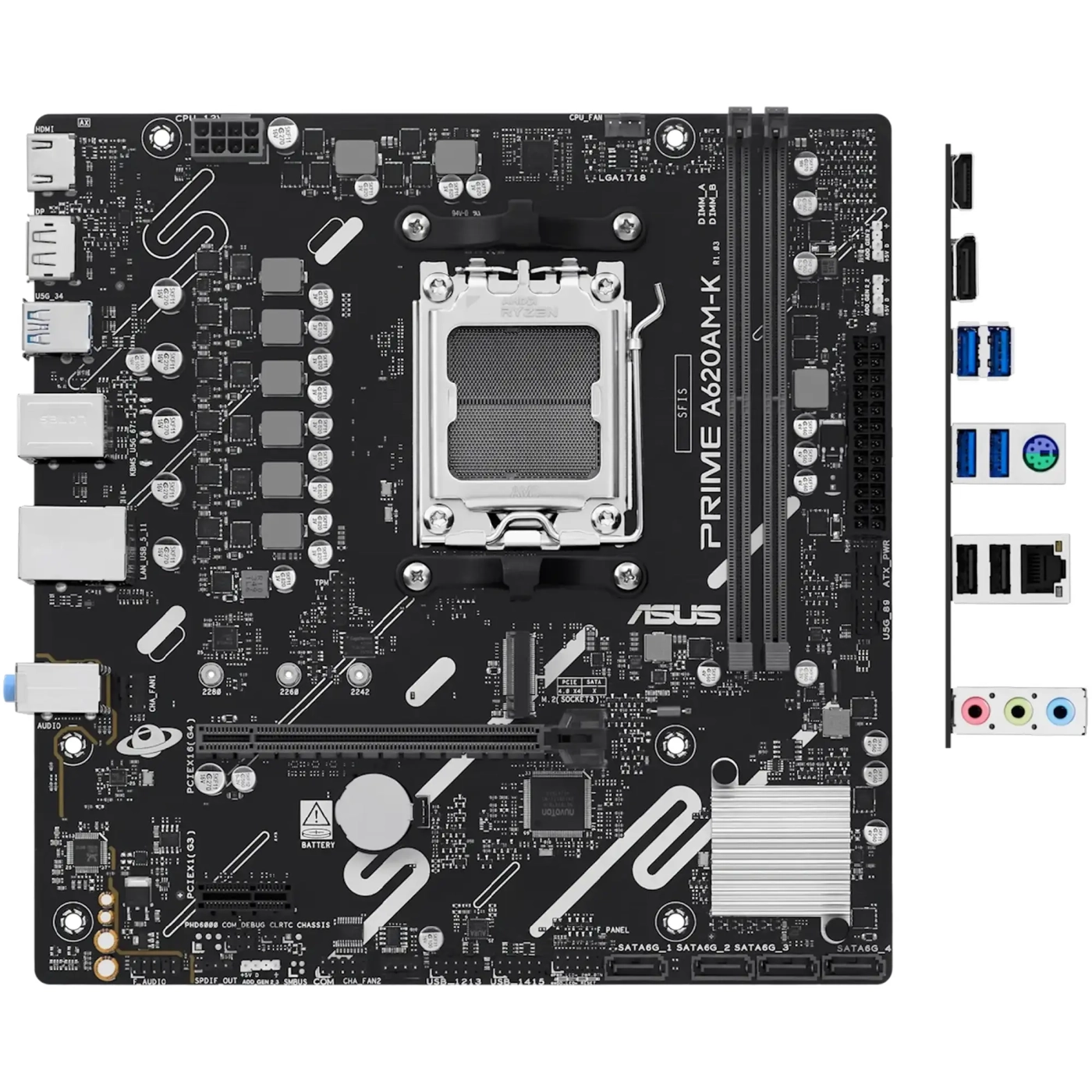 Купити Материнська плата ASUS PRIME A620AM-K - фото 1