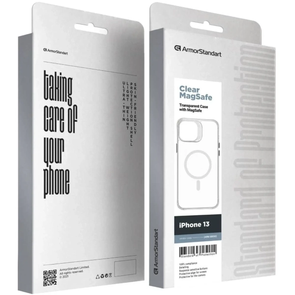 Купити Чохол ArmorStandart Clear Magsafe для Apple iPhone 13 Tansparent (ARM68050) - фото 3