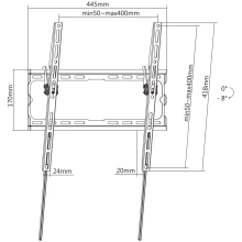 Купити Кріпленння для телевизора (кронштейн) Kivi Basic-44T - фото 6