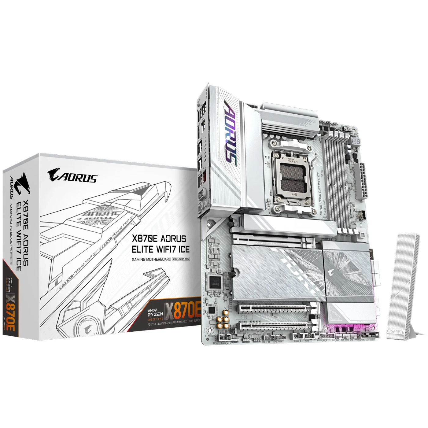 Купить Материнская плата GIGABYTE X870E AORUS ELITE WIFI 7 ICE - фото 5