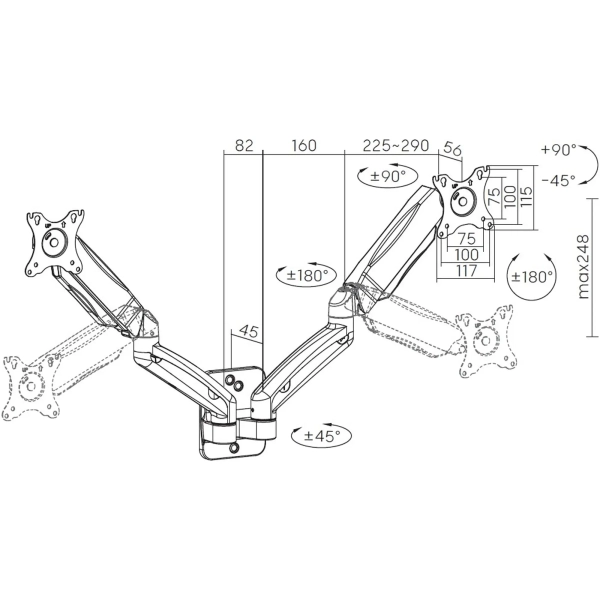 Купити Кріплення для монітора OfficePro MA312B - фото 10