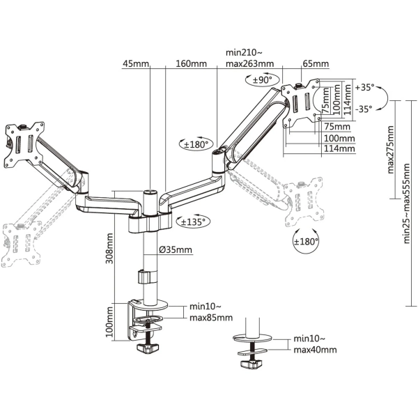 Купити Кріплення для монітора OfficePro MA722B - фото 13