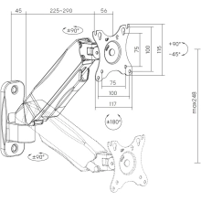 Купити Кріплення для монітора OfficePro MA300B - фото 7