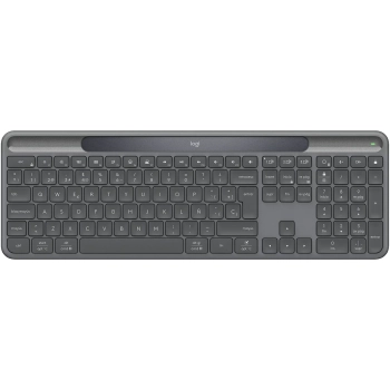 Купити Клавіатура Logitech Slim Solar+ for Business Wireless/Bluetooth Graphite (920-013779) - фото 1