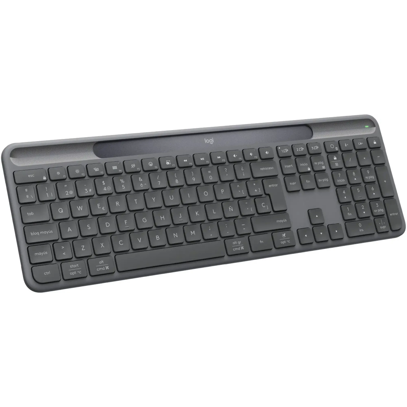 Купити Клавіатура Logitech Slim Solar+ for Business Wireless/Bluetooth Graphite (920-013779) - фото 2