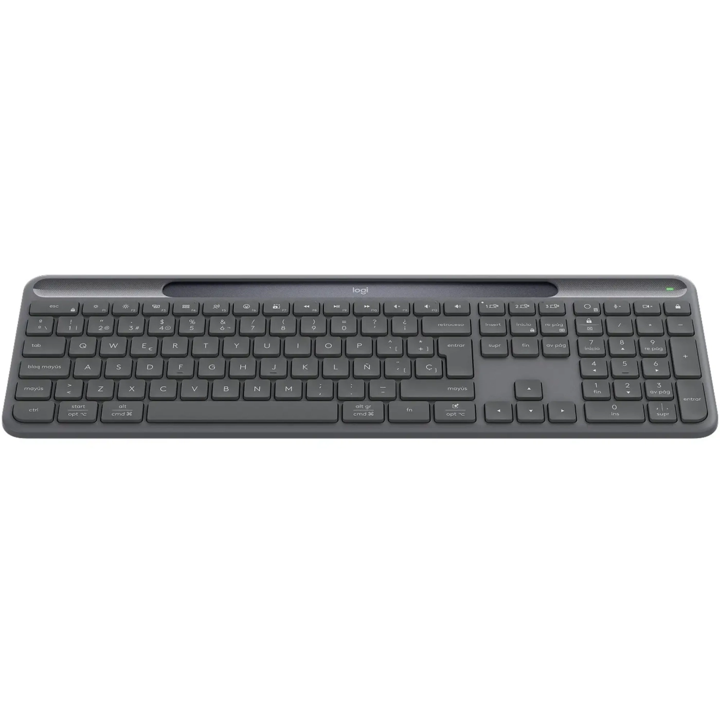 Купити Клавіатура Logitech Slim Solar+ for Business Wireless/Bluetooth Graphite (920-013779) - фото 4
