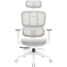 Купить Кресло офисное Officepro Skyline Footrest OC750-W-LG-LG White/Light Gray - фото 1