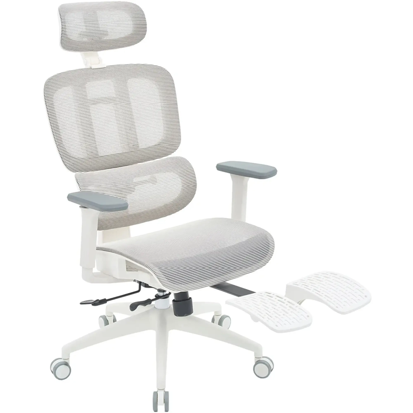 Купить Кресло офисное Officepro Skyline Footrest OC750-W-LG-LG White/Light Gray - фото 2