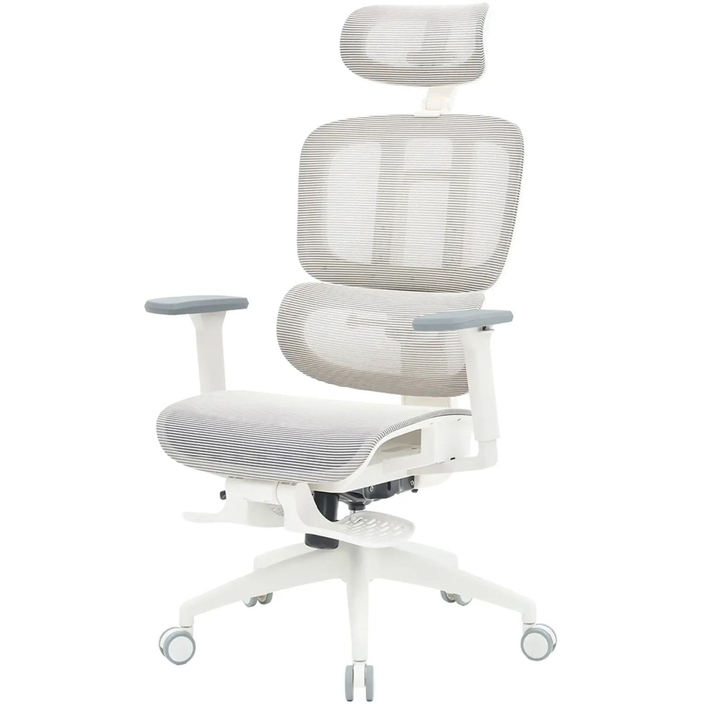 Купить Кресло офисное Officepro Skyline Footrest OC750-W-LG-LG White/Light Gray - фото 3