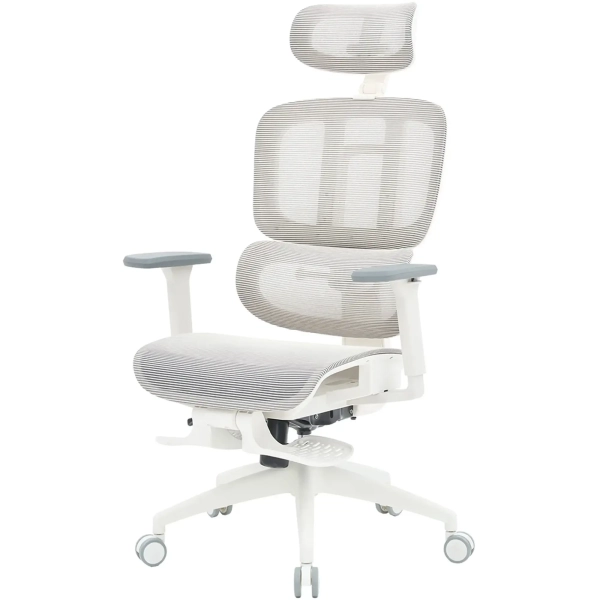 Купить Кресло офисное Officepro Skyline Footrest OC750-W-LG-LG White/Light Gray - фото 3