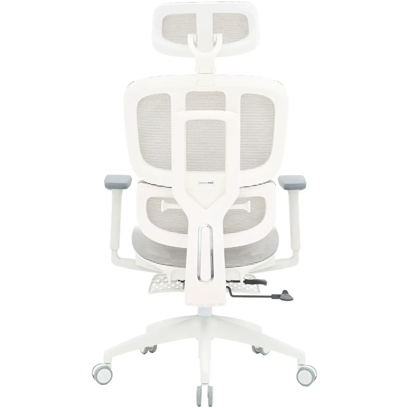 Купить Кресло офисное Officepro Skyline Footrest OC750-W-LG-LG White/Light Gray - фото 5