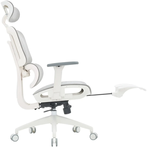 Купить Кресло офисное Officepro Skyline Footrest OC750-W-LG-LG White/Light Gray - фото 6