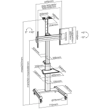 Купить Презентационная стойка Gembird TVS-70T-02 - фото 7
