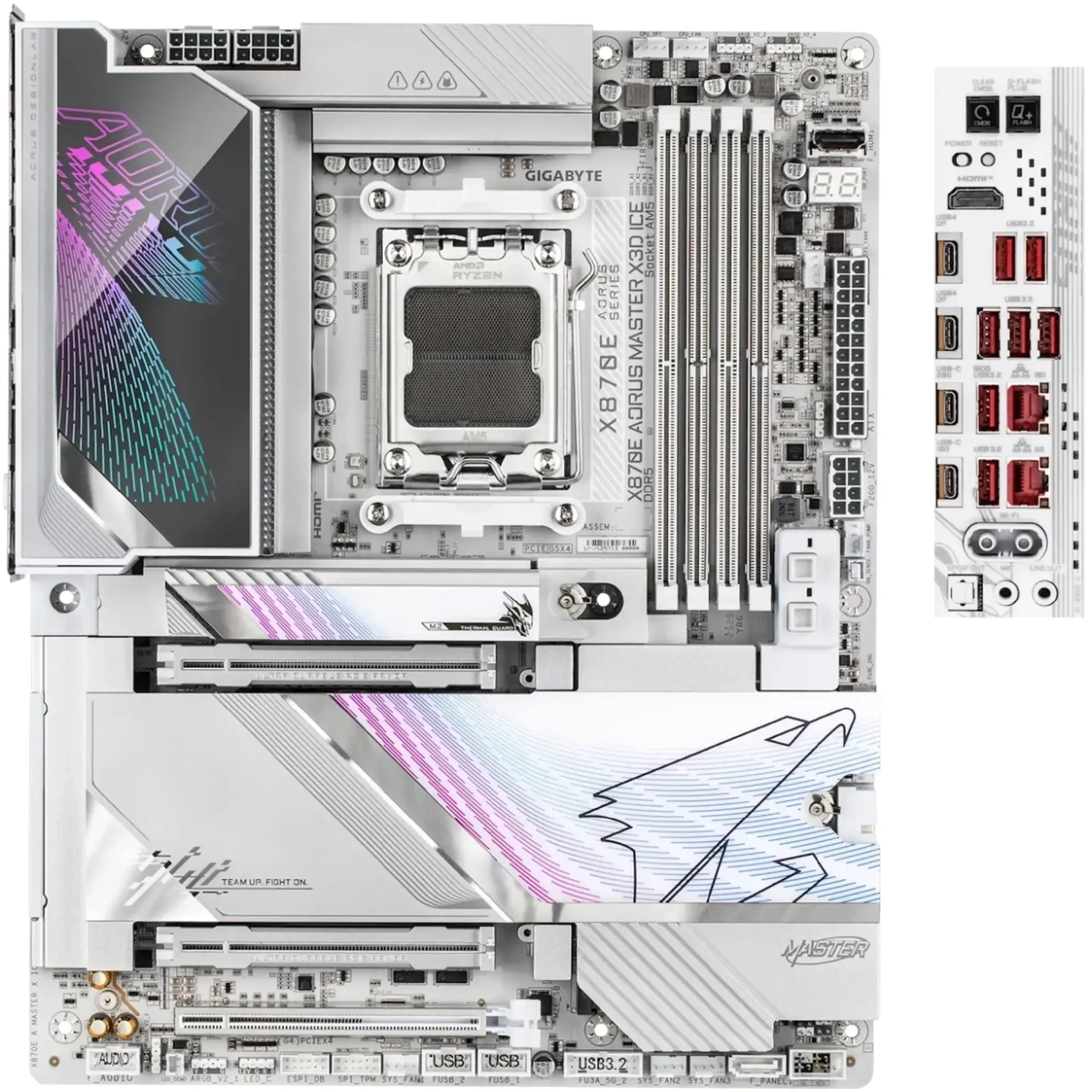 Купить Материнская плата GIGABYTE X870E AORUS MASTER X3D ICE - фото 1