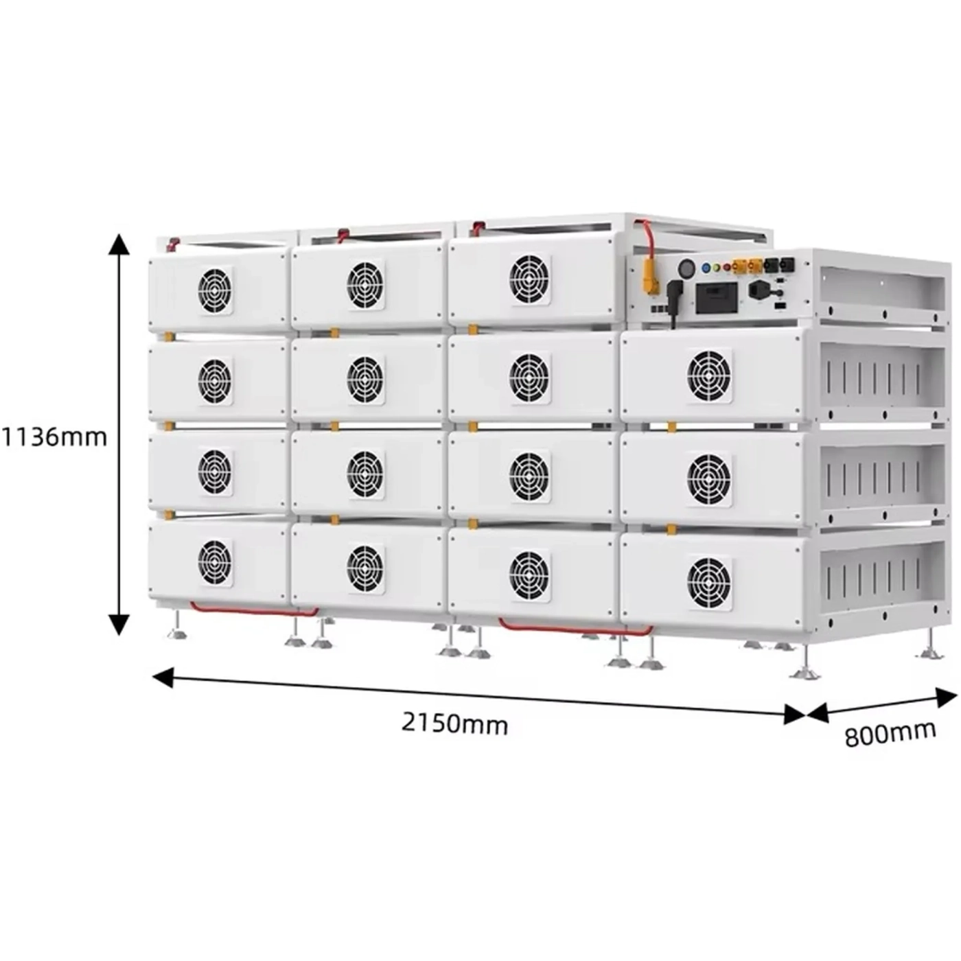 Купити Стійка для 15 батарей DEYE BOS-B RACK-BOS-B (RACK/BOS-B-PDU-2) - фото 3