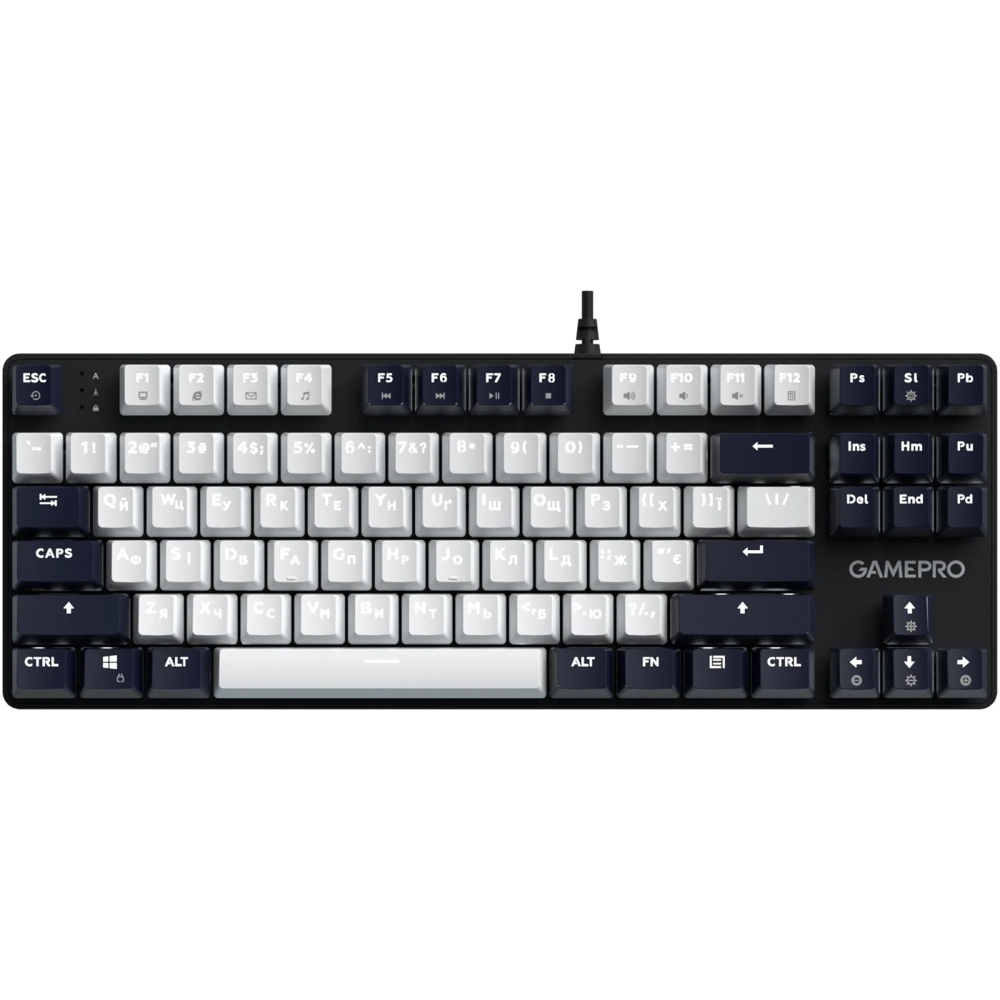 Купить Клавиатура GamePro Genesis Metallic MK110B Outemu Red Switch UA Black (MK110B) - фото 1