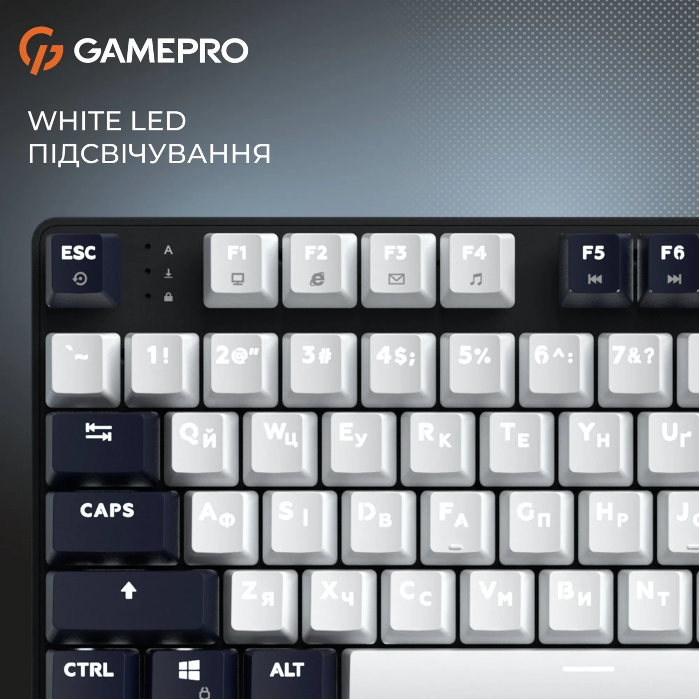 Купить Клавиатура GamePro Genesis Metallic MK110B Outemu Red Switch UA Black (MK110B) - фото 10