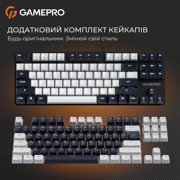 Купить Клавиатура GamePro Genesis Metallic MK110B Outemu Red Switch UA Black (MK110B) - фото 12