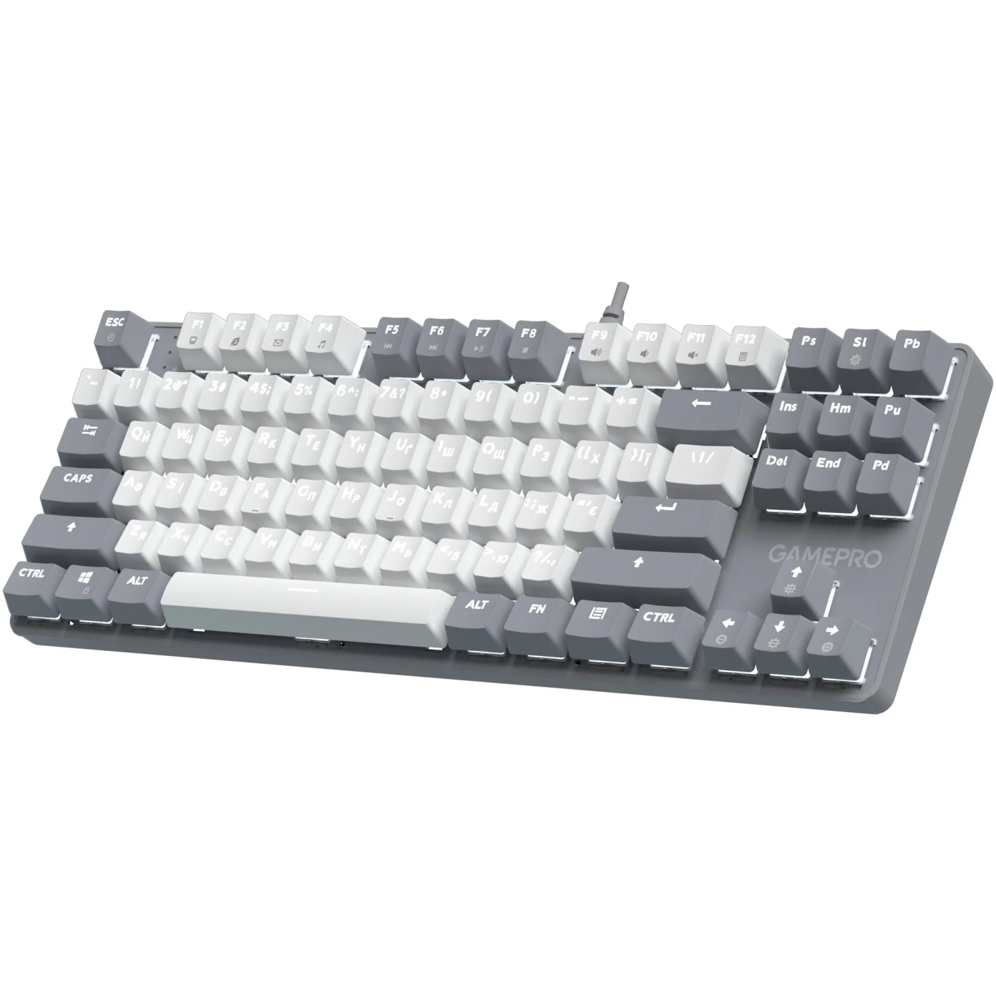 Купить Клавиатура GamePro Genesis Metallic MK110G Outemu Red Switch UA Gray (MK110G) - фото 3