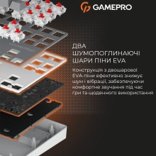 Купить Клавиатура GamePro Genesis Metallic MK110G Outemu Red Switch UA Gray (MK110G) - фото 8