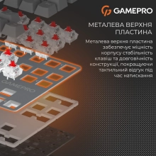 Купить Клавиатура GamePro Genesis Metallic MK110G Outemu Red Switch UA Gray (MK110G) - фото 9