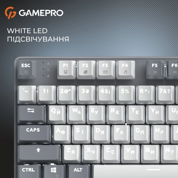 Купить Клавиатура GamePro Genesis Metallic MK110G Outemu Red Switch UA Gray (MK110G) - фото 8