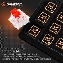 Купить Клавиатура GamePro Genesis Metallic MK144B Outemu Red Switch UA Black (MK144B) - фото 11
