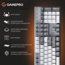 Купить Клавиатура GamePro Genesis Metallic MK144G Outemu Red Switch UA Gray (MK144G) - фото 8