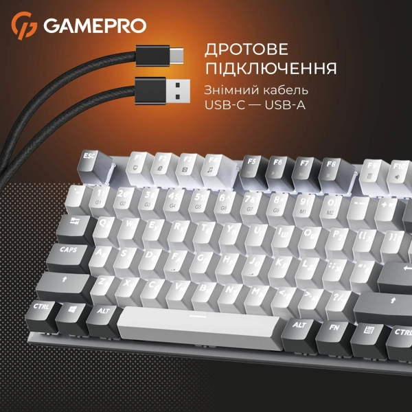 Купить Клавиатура GamePro Genesis Metallic MK144G Outemu Red Switch UA Gray (MK144G) - фото 9