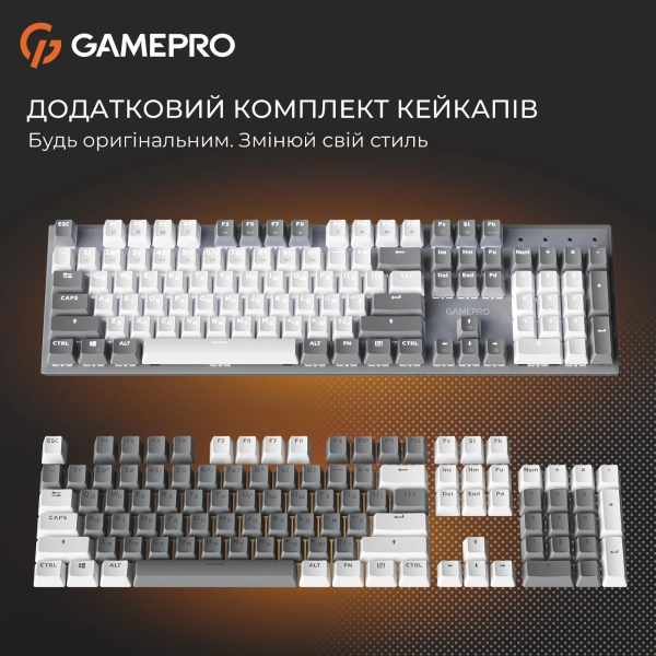 Купить Клавиатура GamePro Genesis Metallic MK144G Outemu Red Switch UA Gray (MK144G) - фото 13
