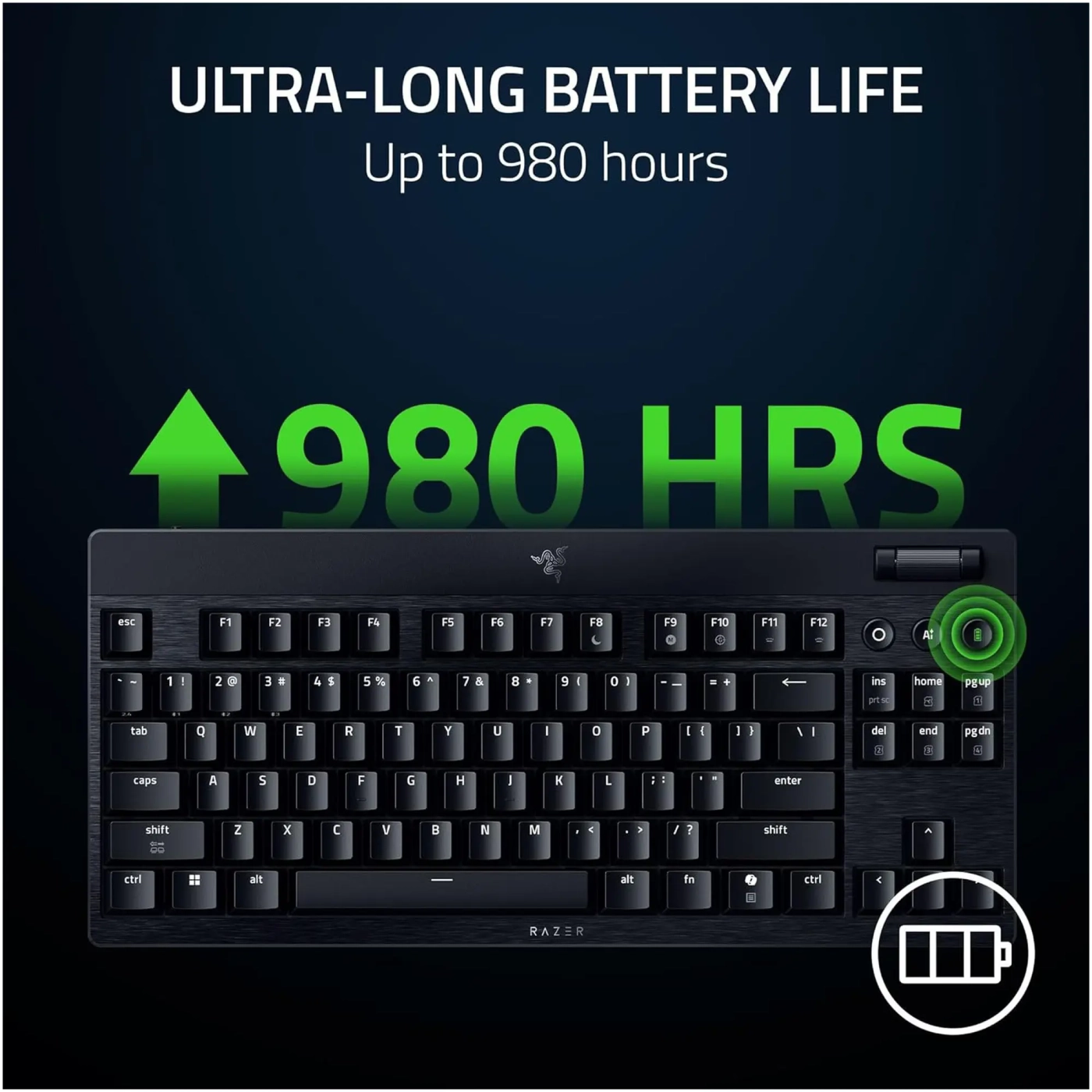 Купить Клавиатура RAZER BlackWidow V4 Low-Profile TKL Green Switch (RZ03-05450500-R3M1) - фото 8