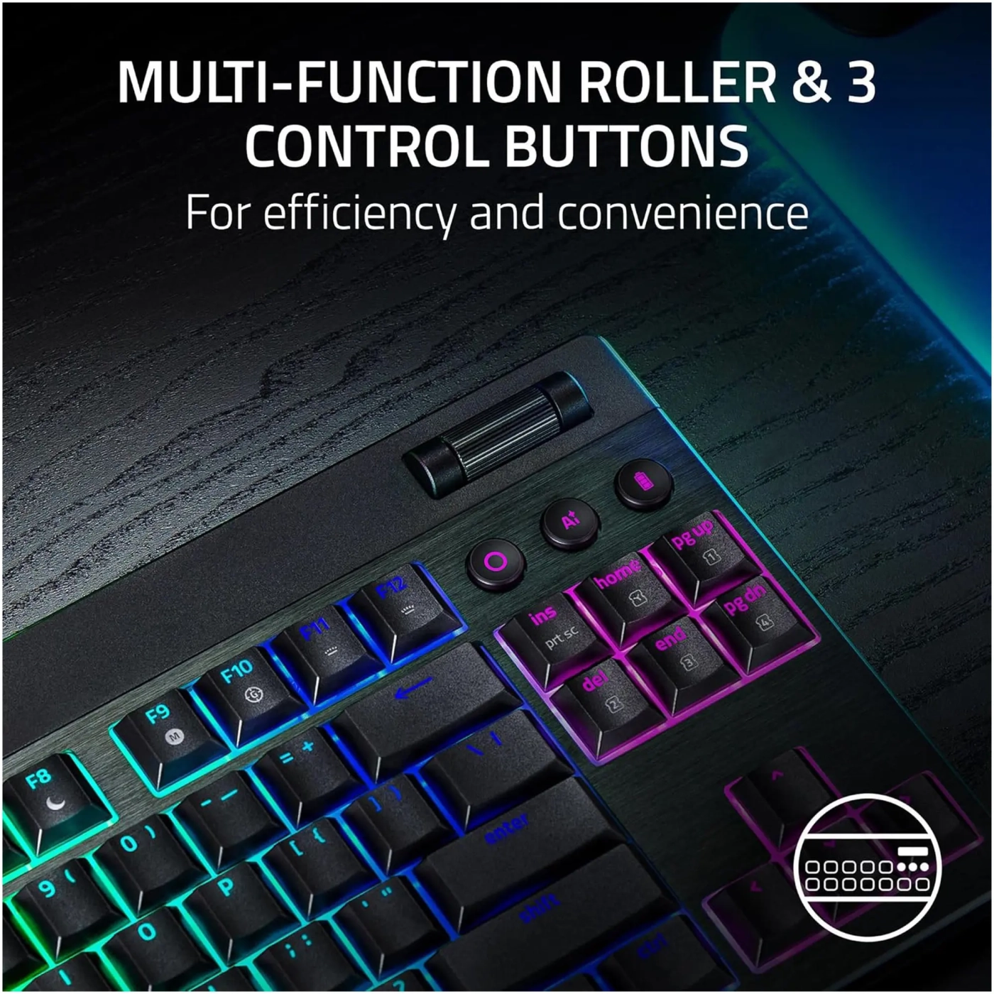 Купить Клавиатура RAZER BlackWidow V4 Low-Profile TKL Orange Switch (RZ03-05450700-R3M1) - фото 9