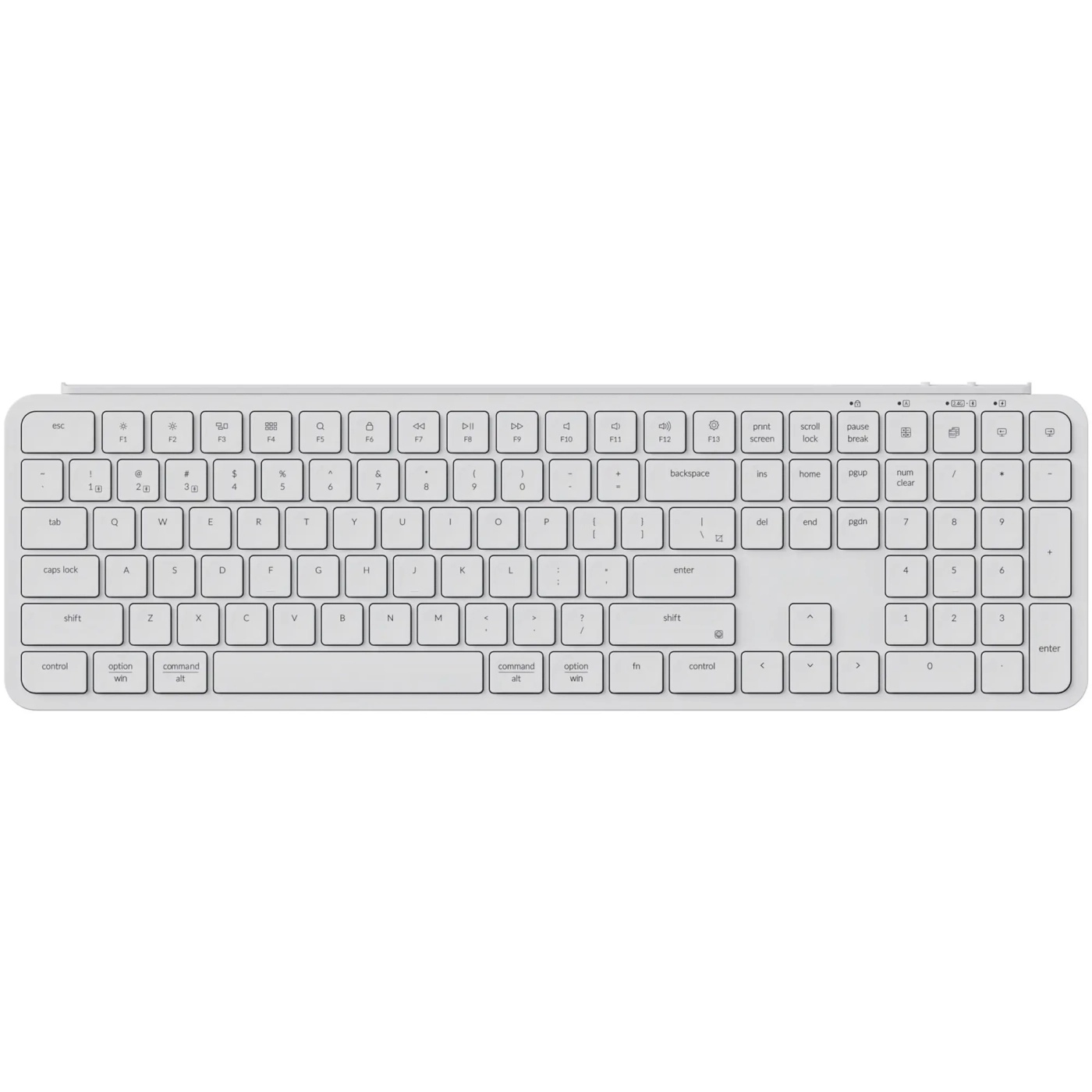 Купить Клавиатура Keychron B6 Pro USB/WL/BT Ivory White (B6P-K8-UA) - фото 1