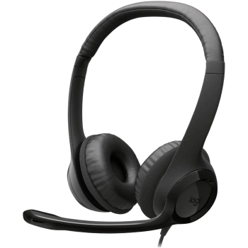 Купити Навушники Logitech H390 USB-C Computer Headset Midnight Black (981-001576) - фото 1