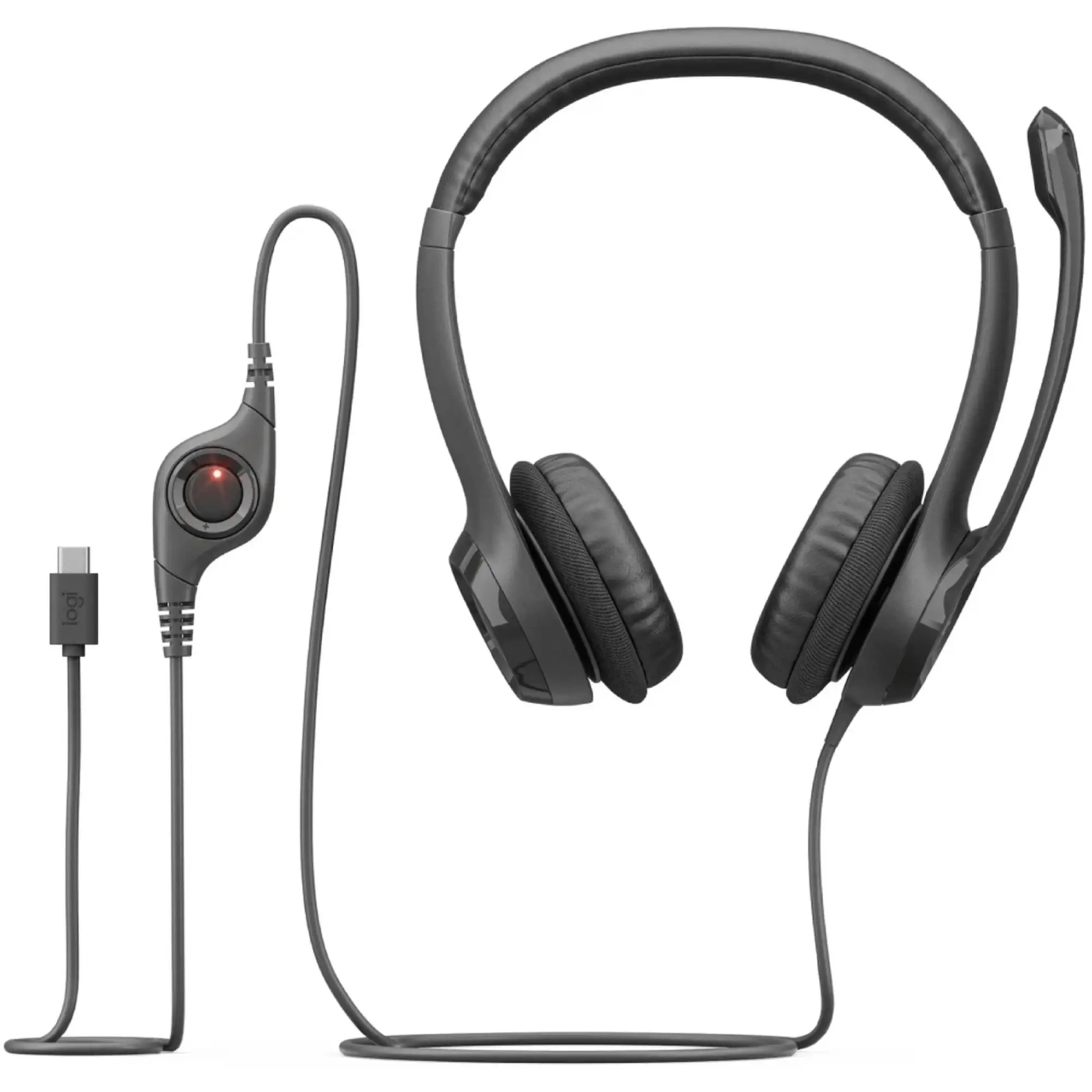 Купити Навушники Logitech H390 USB-C Computer Headset Midnight Black (981-001576) - фото 5