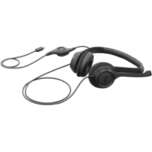 Купити Навушники Logitech H390 USB-C Computer Headset Midnight Black (981-001576) - фото 6